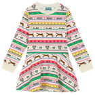 فستان بنات مخطط متعدد الألوان, 1, hi-res